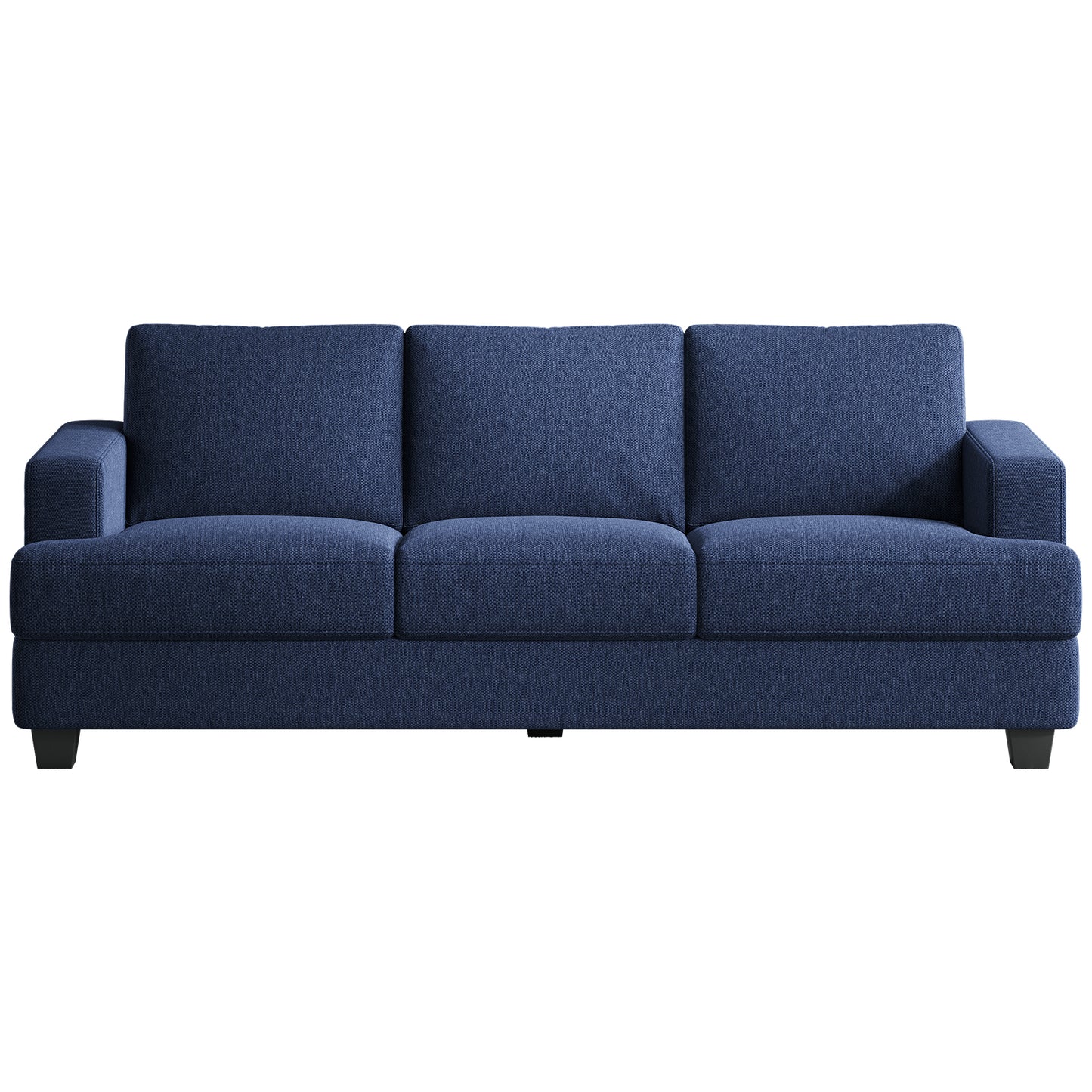 3 Seater Sofa Oversize, 89" Extra Large Size Sofa Couch with Extra Deep Seats, Modern Loveseat Sofa, Comfortable Fabric, Easy to Install, for Living Room Apartment Lounge, Gray