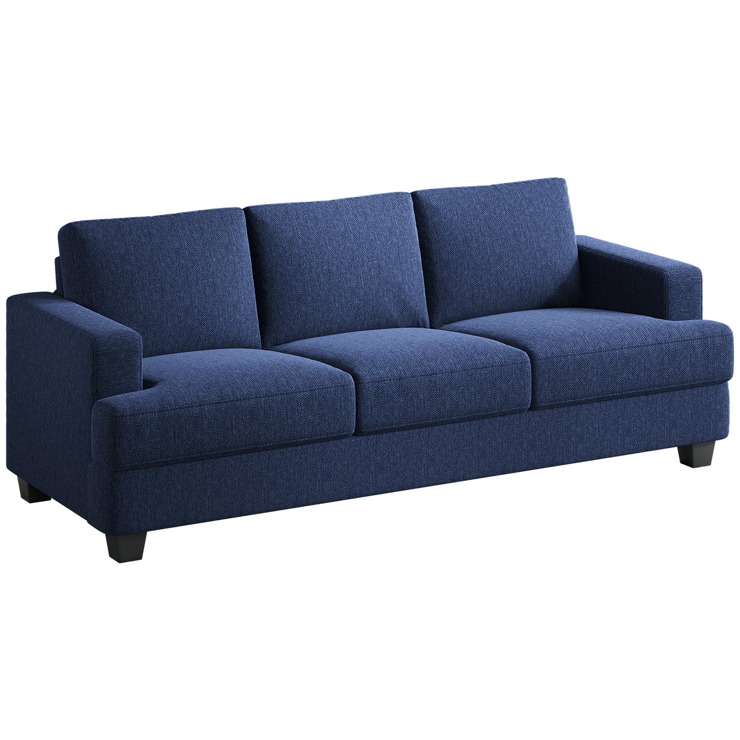 3 Seater Sofa Oversize, 89" Extra Large Size Sofa Couch with Extra Deep Seats, Modern Loveseat Sofa, Comfortable Fabric, Easy to Install, for Living Room Apartment Lounge, Gray